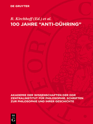 cover image of 100 Jahre „Anti-Dühring"